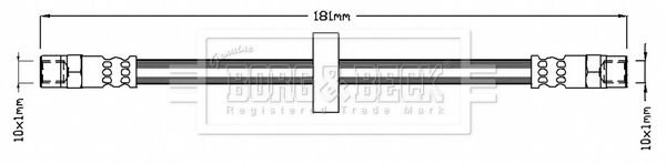 BORG & BECK stabdžių žarnelė BBH7187